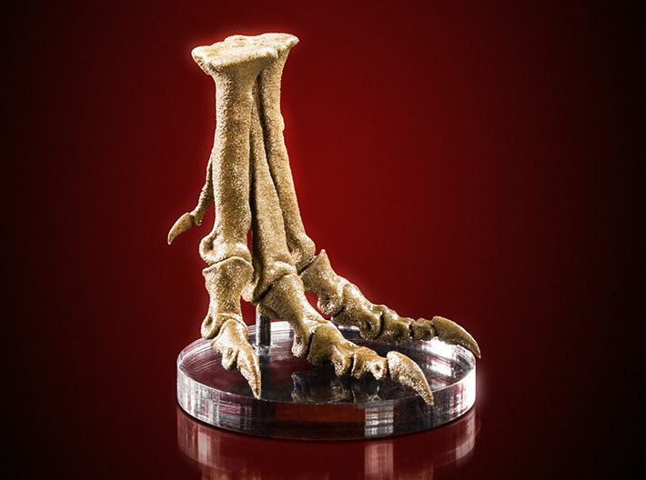 Tyrannosaurus - dinosaur foot replica 3d printed Actual photo of product