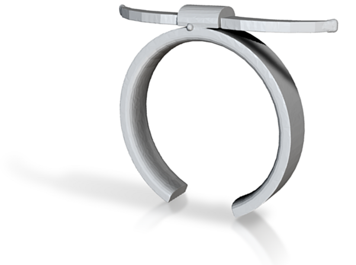 Bull Horn Ring (9) 3d printed