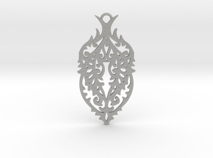 Thorn pendant 3d printed