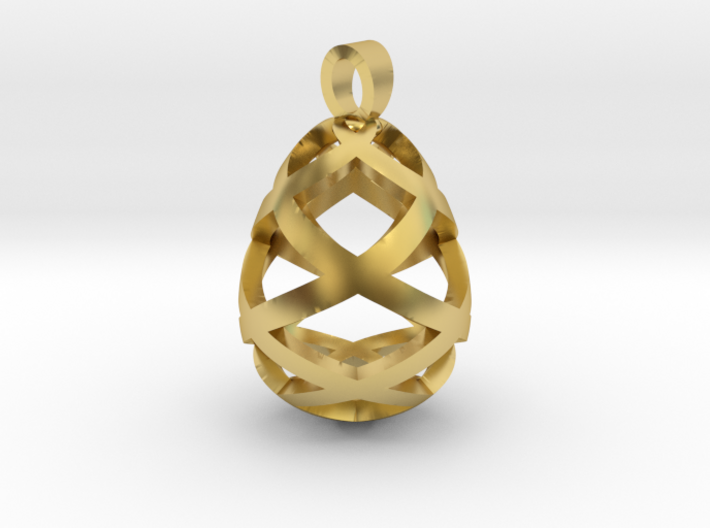Egg openwork [pendant] 3d printed