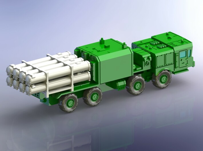 Russian BAL E Coastal Missile System on MZKT 1/285 3d printed 