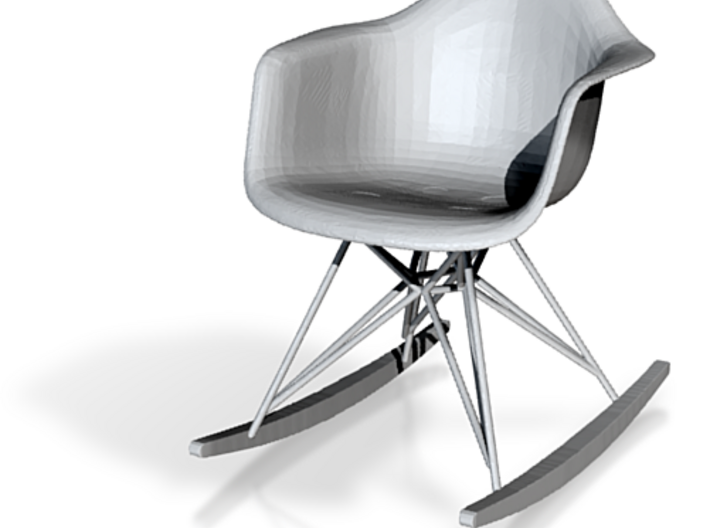 Eames Rocker Chair Miniature - 6.5cm tall 3d printed