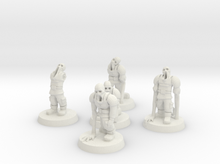 Guardsmen Thralls (28mm Scale Miniature) 3d printed
