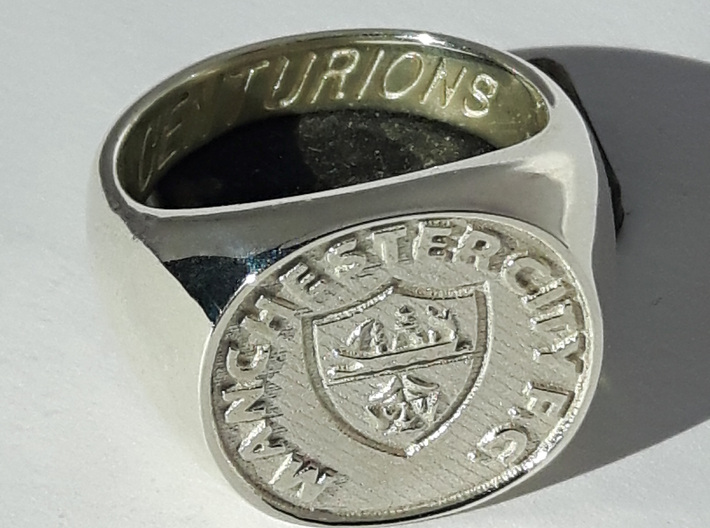 Centurions Size J. 15.5mm. Silver. 3d printed 