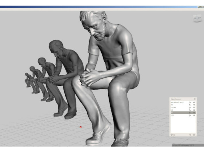 SE Alec sitting Figure WSF 3d printed screen capture of available scales 