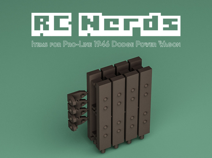 RCN178 Wood side parts for Power Wagon 3d printed