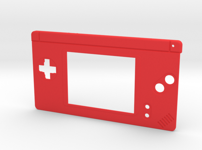 Gameboy Macro Faceplate V2 (DS Lite) - 2 Buttons 3d printed