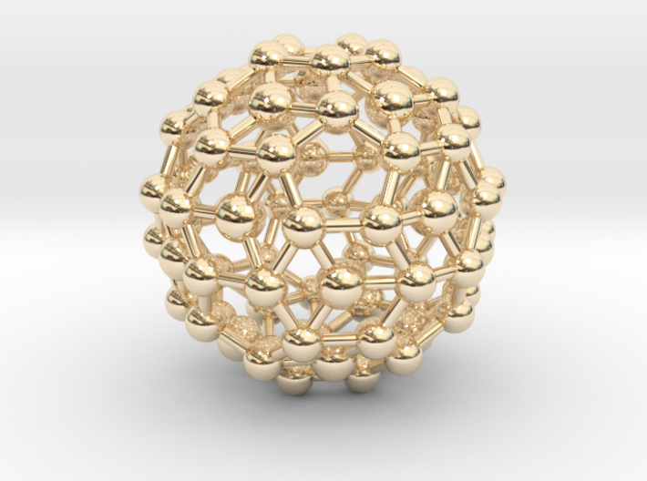 Buckyball / Geometric shape Pendant 3d printed