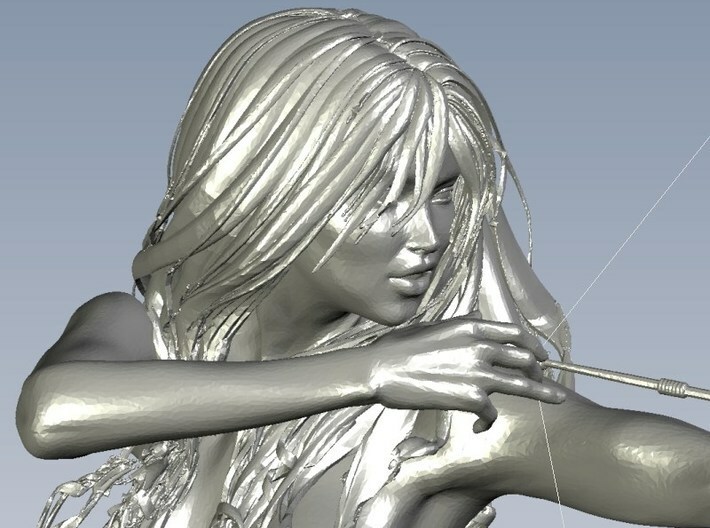 1/32 scale Amazon princess archer bust 3d printed