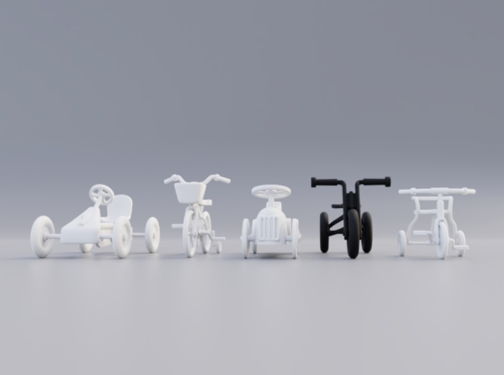 Kids bike - tricycle 3d printed More vehicles available!