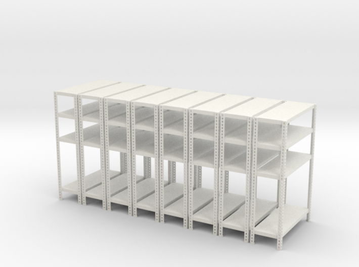 1:18 shelves solid x8 3d printed