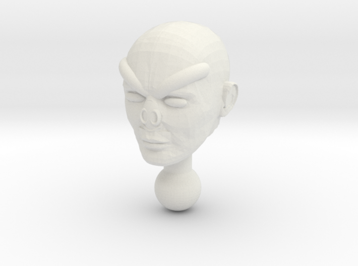 Galactic Defender Shaitan Unmasked Head 3d printed