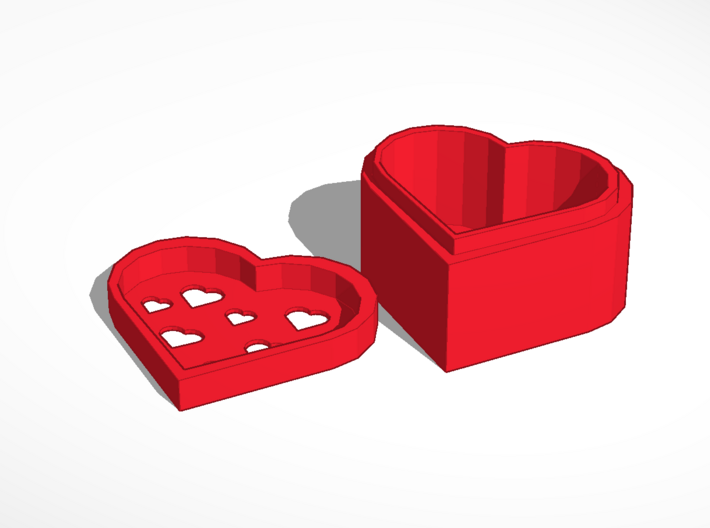 HEART YOU KEEPSAKE BOX 3d printed