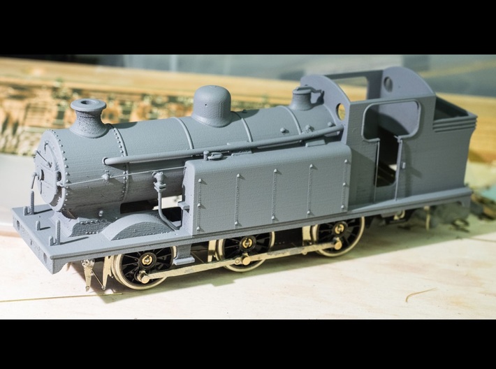 LBSCR E6-X - SR/BR body (Single dome) 3d printed Smooth Fine Detail Plastic Print: Primed for finishing. Courtesy Tony