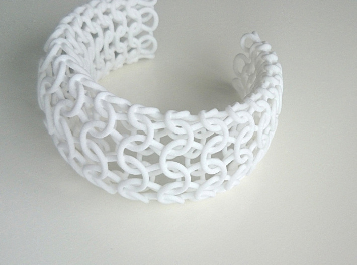 Knit Bangle 3d printed