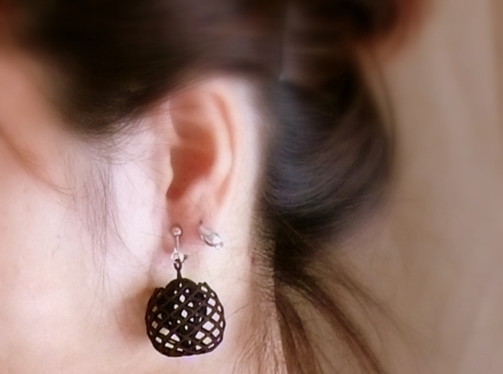 buds earrings 3d printed 