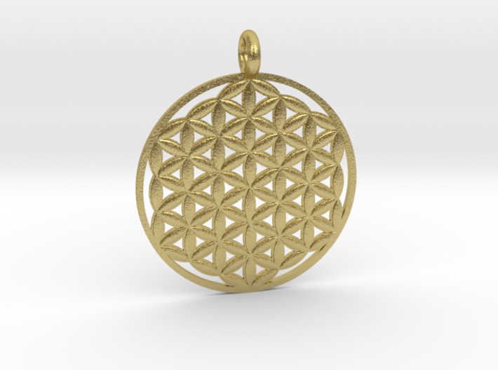 Flower of Life Pendant 22mm and 30mm 3d printed