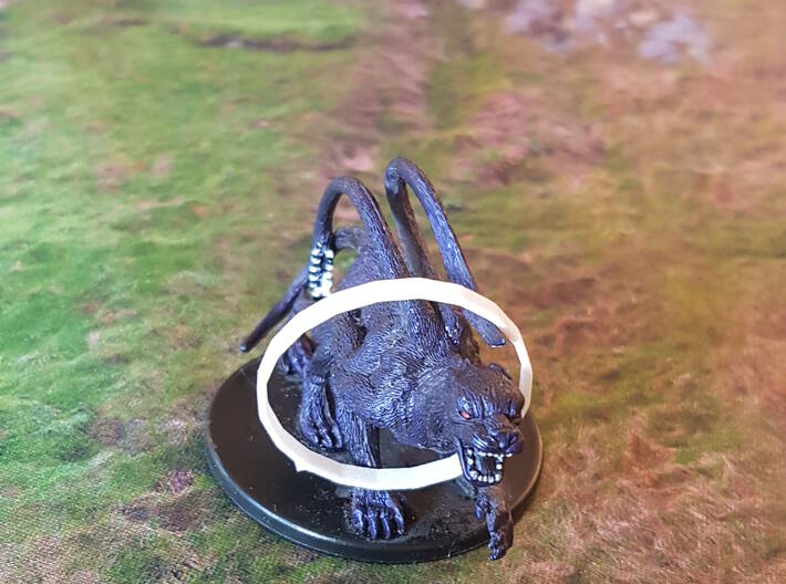 TTRPG Condition Rings "Monster" Size 5 pcs 3d printed 