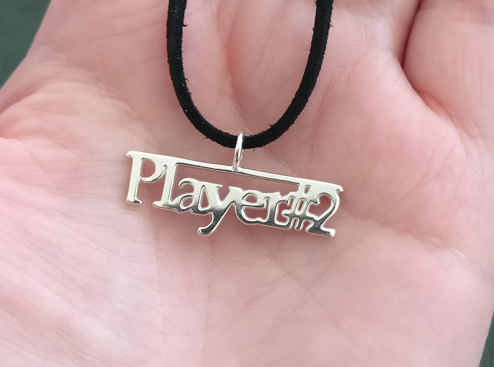 Player 2 pendant necklace 3d printed