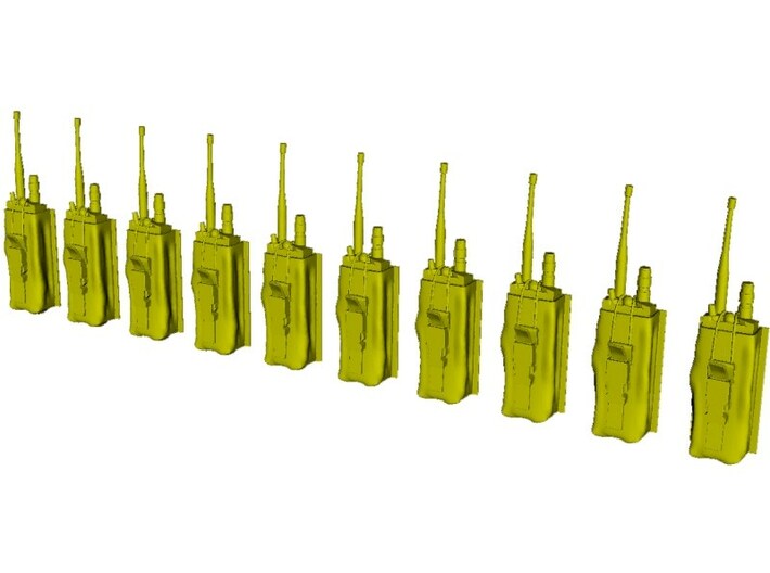 1/48 scale military radio pouches MOLLE x 10 3d printed