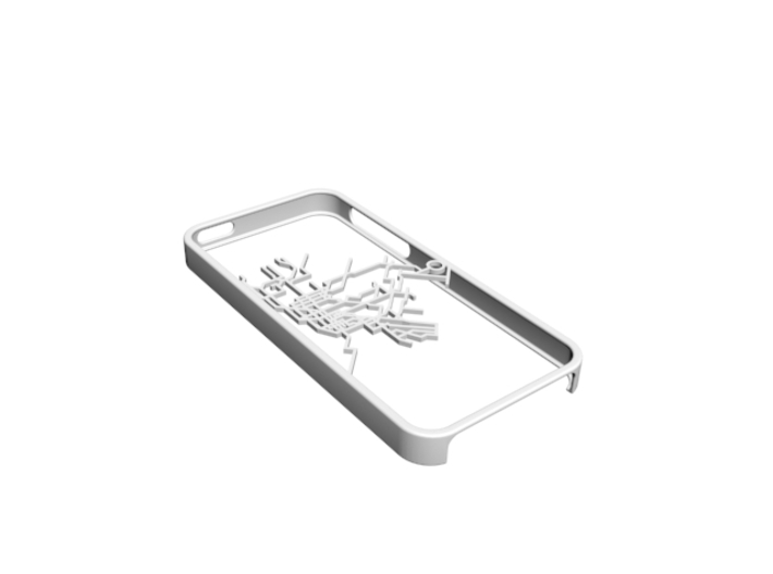 NYC subway map iPhone 5s case 3d printed