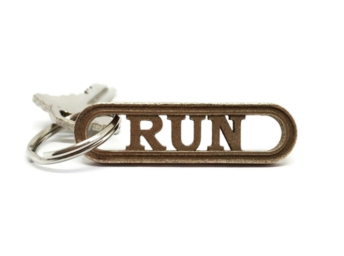 RUN Keychain Gift for Runners 3d printed Running Gift Keychain