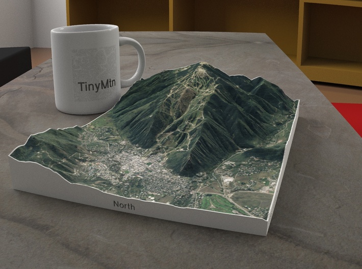 Aspen Mountain, Colorado, USA, 1:25000 3d printed 