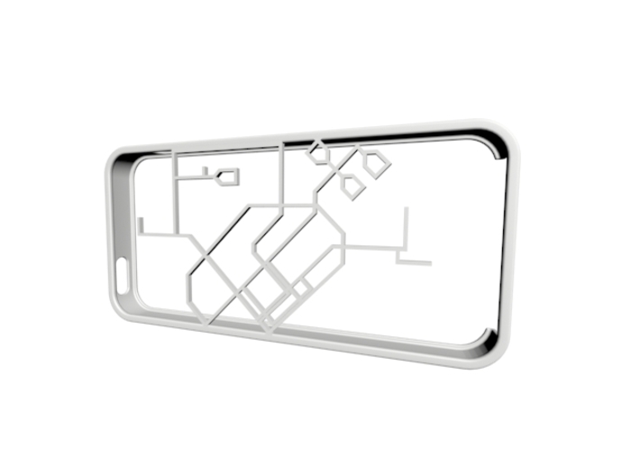 Singapore MRT network map iPhone 5s case 3d printed