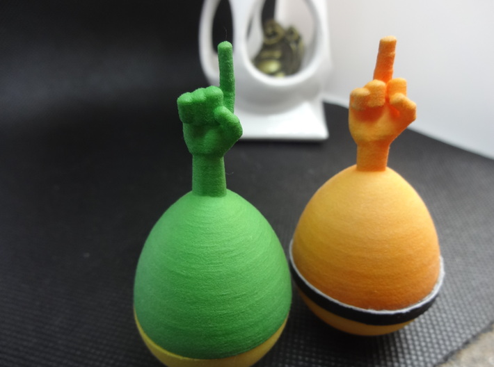 The Proclaim-O-Matic Wobbling Desk Toy 3d printed 