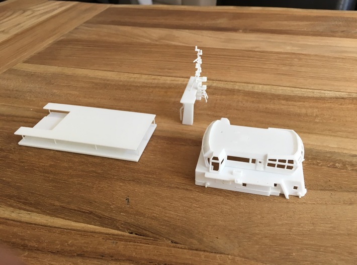 Lewek Kea, Superstructure (1:200, RC) 3d printed printed parts