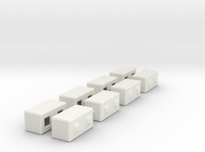 1/64th Precast Barrier Concrete Block 3d printed