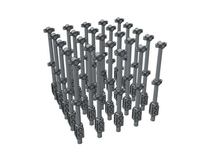 1/48 USS Olympia Stanchions Type B (set of 25) 3d printed