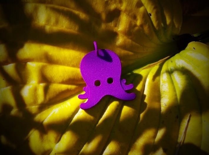 Octopus Emoji Pendant 3d printed