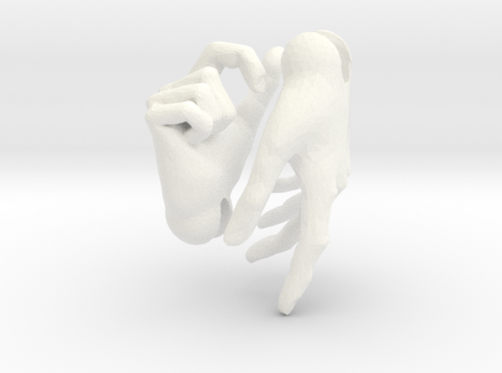 Human male hands for 'Storybook' BJD 3d printed