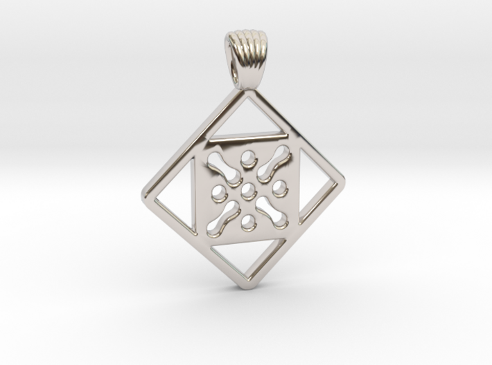 Antique square [pendant] 3d printed