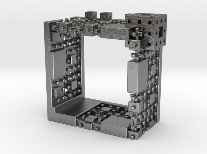 Menger Mondrian Matrix Ring II 3d printed
