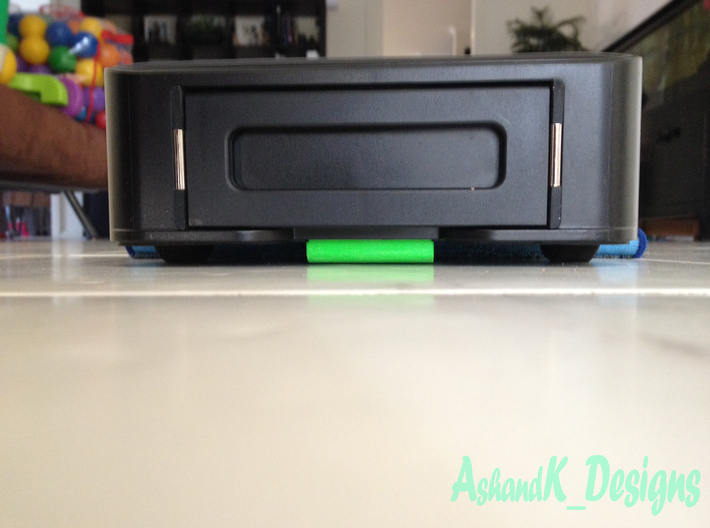 iRobot Braava or Mint Plus Modified Battery Cover 3d printed 
