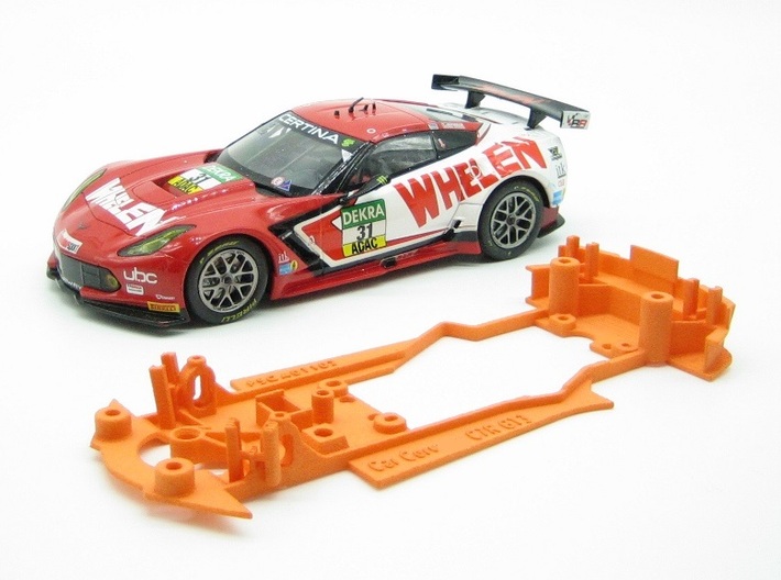 PSCA01102 Chassis for Carrera Corvette C7R GT3 Dig 3d printed 