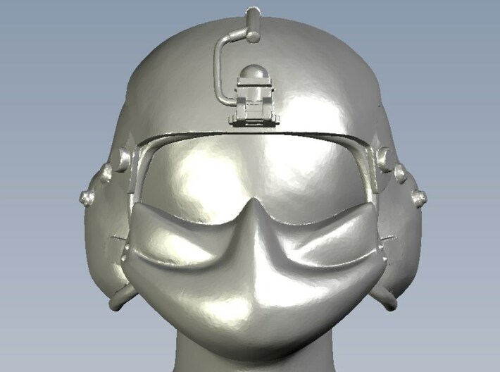 1/18 scale gunner HGU-56P helmet & shield head x 1 3d printed 