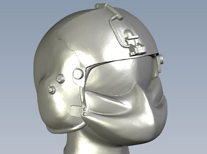 1/15 scale gunner HGU-56P helmet & shield x 1 3d printed 