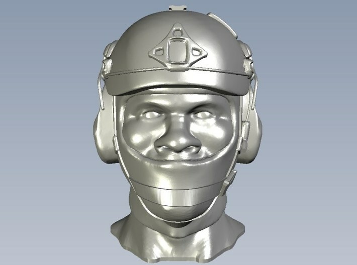 1/18 scale SOCOM operator E helmet & head x 1 3d printed 