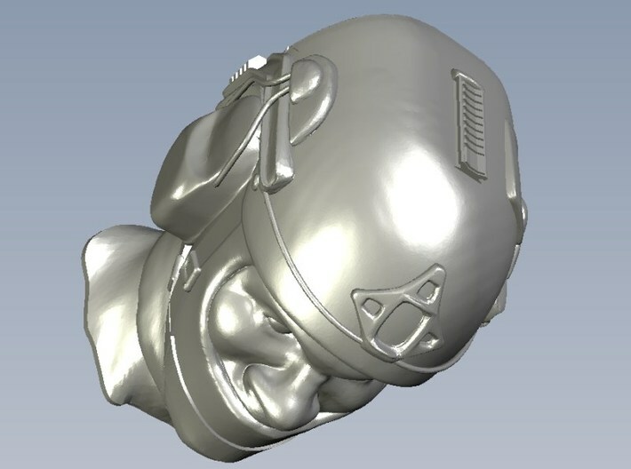 1/18 scale SOCOM operator E helmet & heads x 5 3d printed 