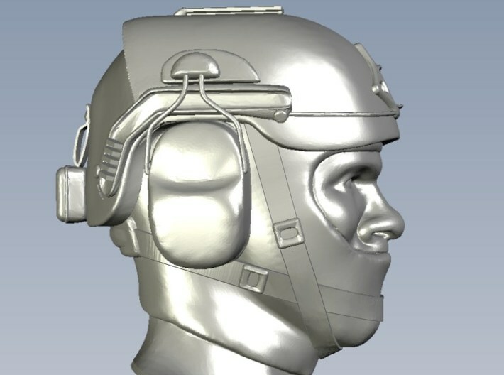 1/18 scale SOCOM operator E helmet & heads x 5 3d printed 
