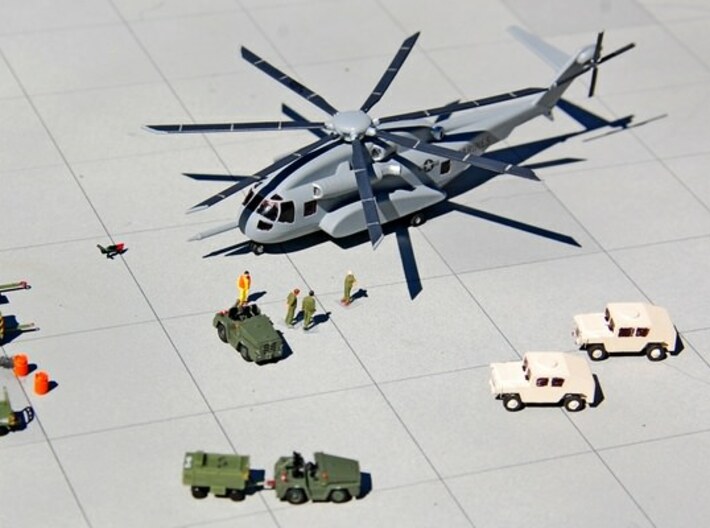 047B Sikorsky CH-53K 1/200 3d printed Model built and painted by Brian Snider