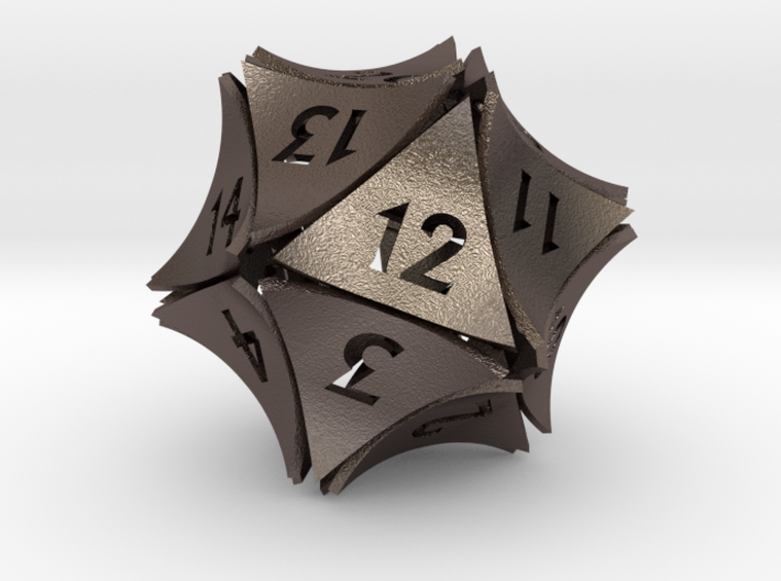 Peel Dice - Spindown D20 (life counter) 3d printed 