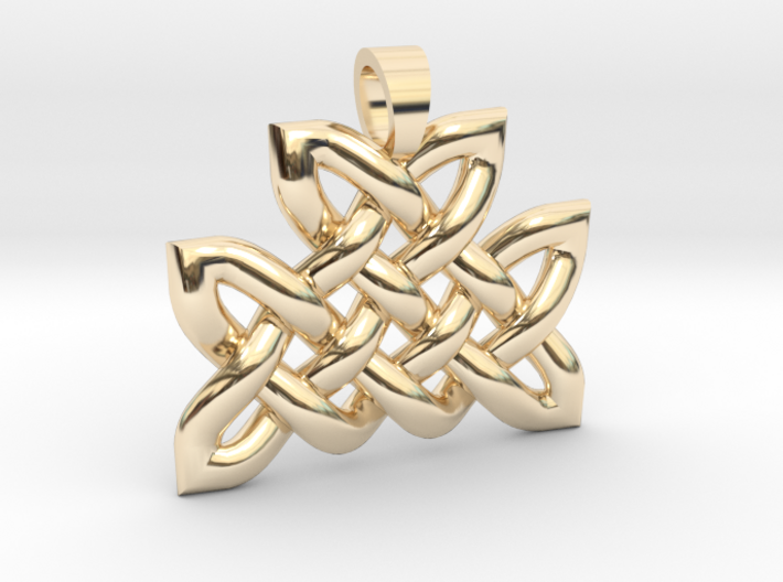 Celtic knot mountain [pendant] 3d printed