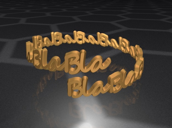 BlaBla Ring - 20mm 3d printed