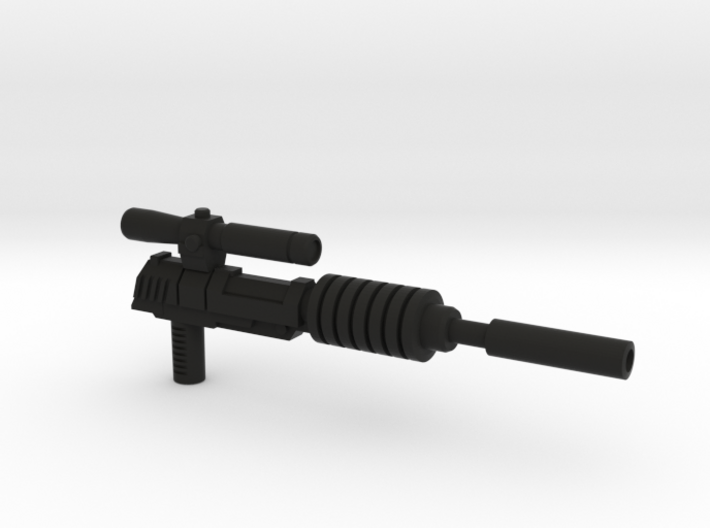 Megatron Pistol, Silenced (3mm &amp; 5mm grips) 3d printed