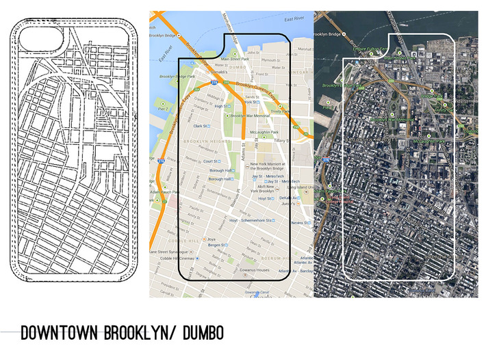 Downtown Brooklyn/ DUMBO Map iPhone 5/5s Case 3d printed 
