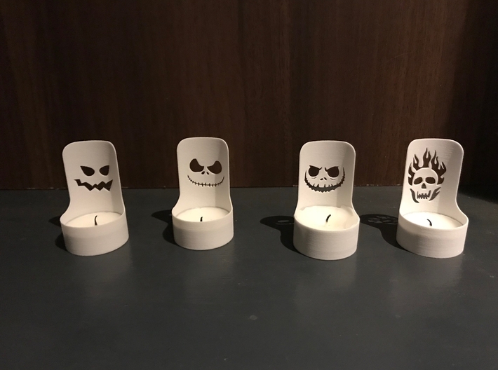 halloween tealight demon 3d printed 